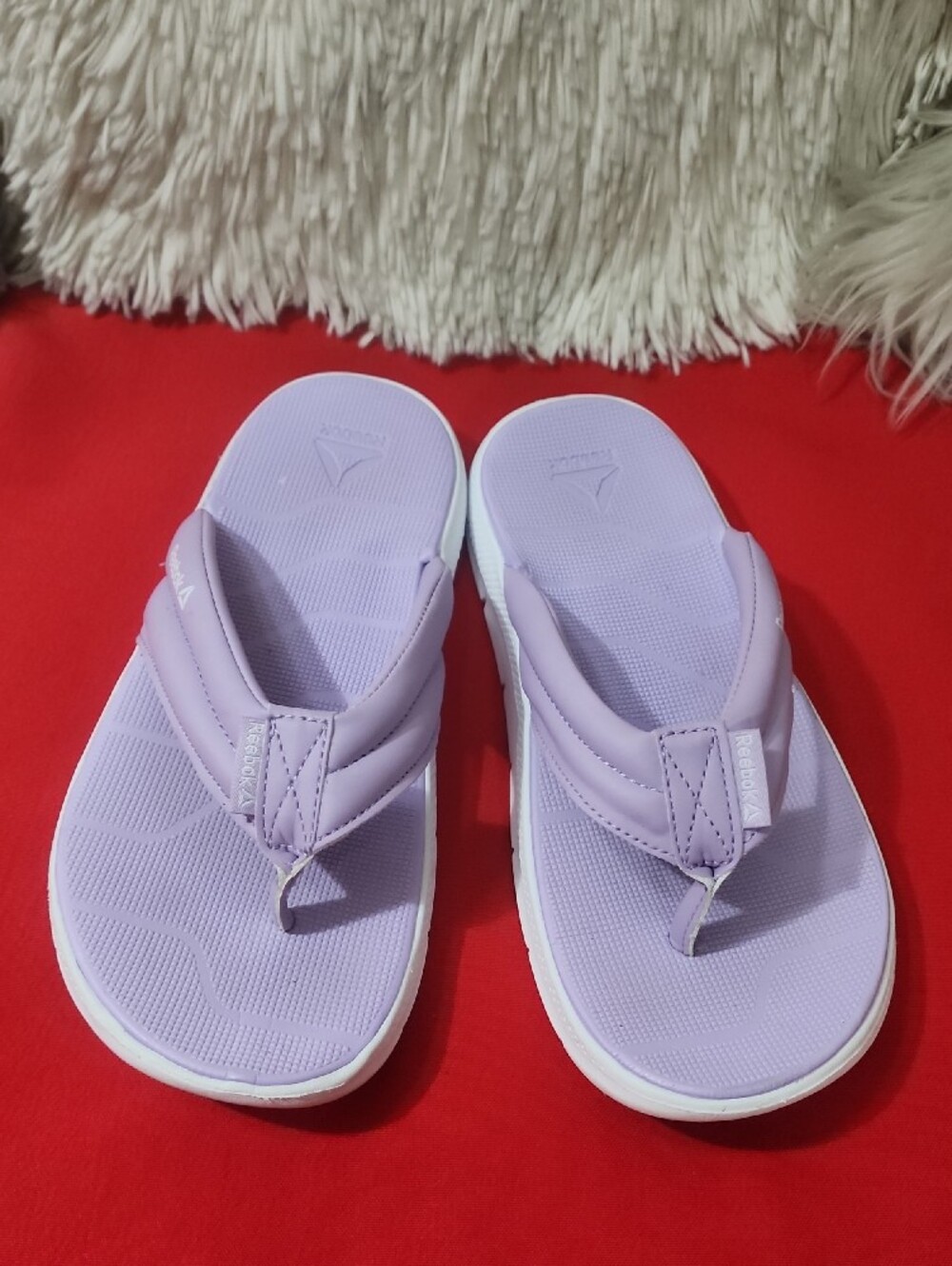 Reebok Women’s Lavender Foam Thong Sandals